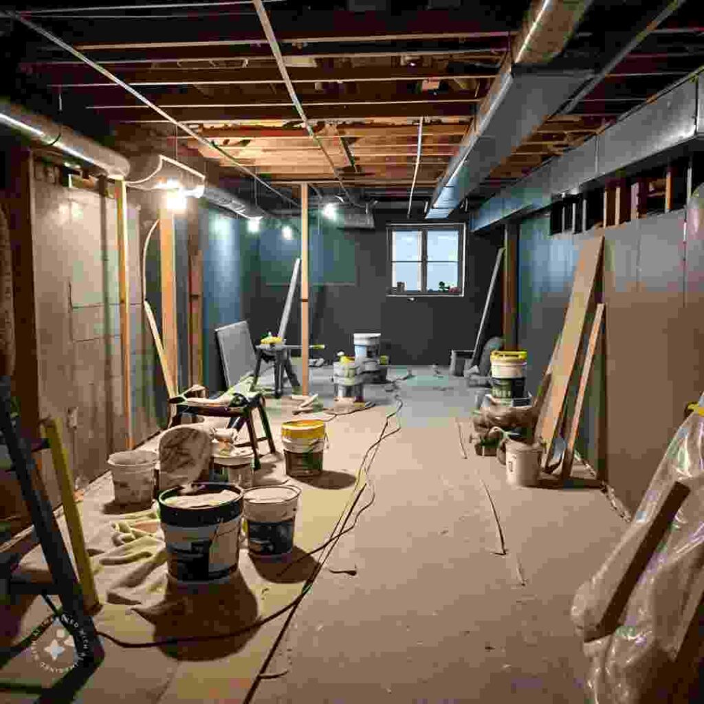 Home Basement renovation process