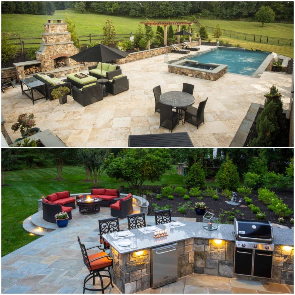 outdoor entertainment center